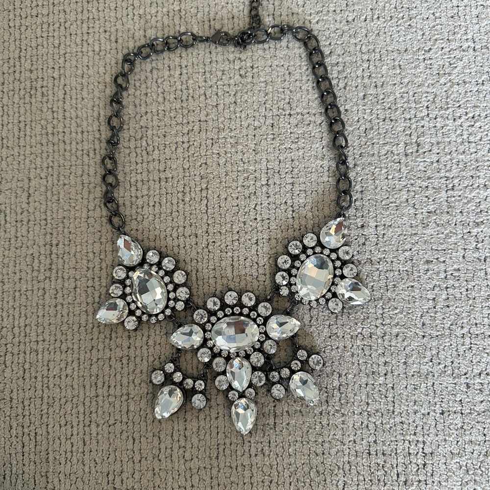 Elegant Silver Statement Necklace